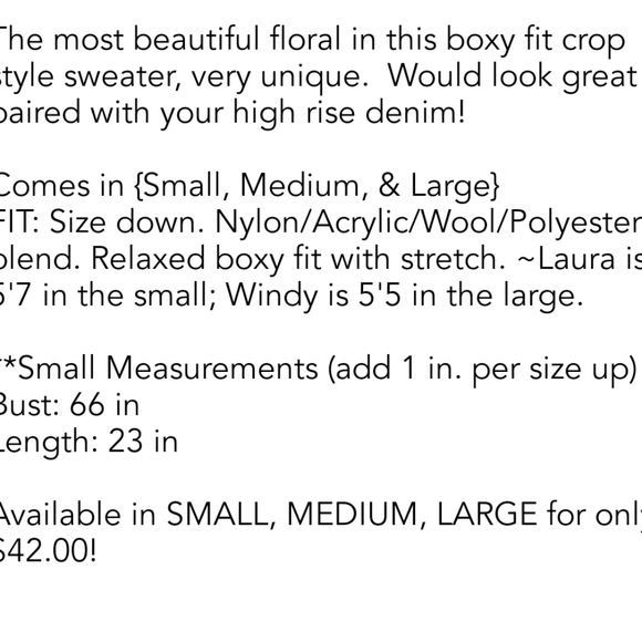 Floral sweater - Picture 2 of 4